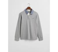 Gant Herren Reg Chambray Heavy Rugger T-Shirt, Grey Melange, XXL EU