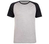 Heber Peak - MerinoCool165 EvergreenHe. T-Shirt - Merinoshirt, Gr. XXL, grau (Black/AshGrey/Melange)