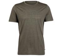 Heber Peak - MerinoMix150 PineconeHe. Logo T-Shirt - Merinoshirt, Gr. M, braun (OliveNights)