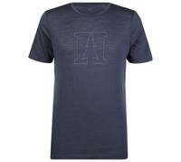 Heber Peak - MerinoMix150 PineconeHe. Logo T-Shirt - Merinoshirt, Gr. XL, blau (DarkNightBlue)