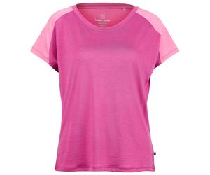 Heber Peak - Women's MerinoCool165 EvergreenHe. T-Shirt - Merinoshirt, Gr. 3XL, rosa (DeepPink/BrightPink)