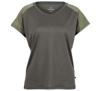 Heber Peak - Women's MerinoCool165 EvergreenHe. T-Shirt - Merinoshirt, Gr. M, grau (OliveNights/LuckyGreen)