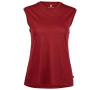 Heber Peak - Women's MerinoMix150 PineconeHe. Loose Tank - Merinoshirt, Gr. L, rot (DarkRed)