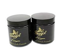 Hebold Schuhmacherei 2 Stück Burgol Premium-Schuh-Pomade Schuhcreme Schwarz 100 ml