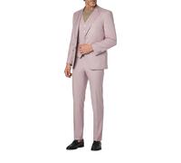 HECHTER PARIS Anzug Herren M odern Fit V-Ausschnitt rosa, 27