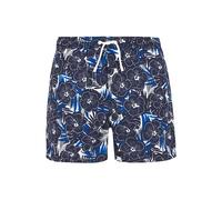 HECHTER PARIS Badeshorts Herren Mikrofaser blau gemustert, M
