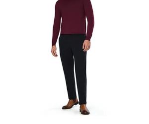 HECHTER PARIS Chino Herren Slim Fit Baumwolle blau, 34/32