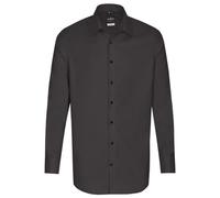 Hechter Paris Essentials Herren Hemd Kent Modern-Fit, Kragenweite: 37-38, Farbe: schwarz