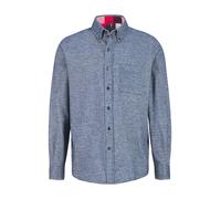 HECHTER PARIS Hemd Herren Regular Fit Langarm Flanell blau, L