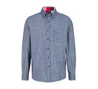 HECHTER PARIS Hemd Herren Regular Fit Langarm Flanell blau, S