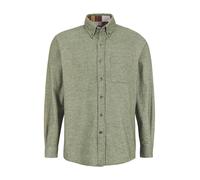 HECHTER PARIS Hemd Herren Regular Fit Langarm Flanell grün, L