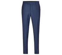 HECHTER PARIS Hose Herren Regular Fit Schurwoll-Stretch blau, 48