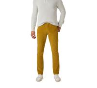 HECHTER PARIS Hose Herren Regular Fit Cord gelb, 34/34