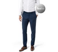 HECHTER PARIS Hose Herren Regular Fit Schurwoll-Stretch blau, 28