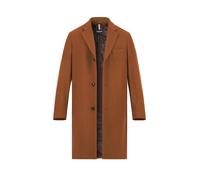 HECHTER PARIS Mantel Herren Reverskragen Wolle braun, 52 (L)