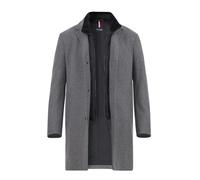 HECHTER PARIS Mantel Herren Reverskragen Wolle grau, 54 (XL)