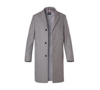 HECHTER PARIS Mantel Herren Reverskragen Wolle grau, 54 (XL)