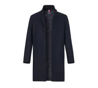 HECHTER PARIS Mantel Herren Stehkragen Wolle blau, 52 (L)