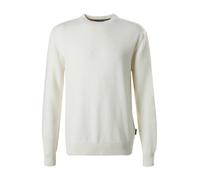 HECHTER PARIS Pullover Herren Comfort Fit Rundhals Schurwolle weiß, XL