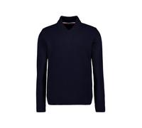 HECHTER PARIS Pullover Herren Regular Fit Schurwolle blau, XL
