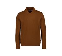 HECHTER PARIS Pullover Herren Regular Fit Schurwolle braun, M