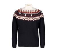 HECHTER PARIS Rollkragenpullover Herren Regular Fit Schurwolle blau Norweger, M