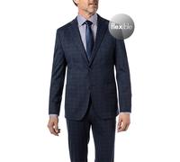 HECHTER PARIS Sakko Herren Slim Fit Reverskragen Jersey blau, 27