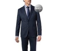 HECHTER PARIS Sakko Herren Slim Fit Reverskragen Jersey blau, 56