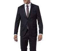 HECHTER PARIS Sakko Herren Slim Fit Reverskragen Schurwoll-Stretch blau, 26