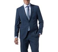 HECHTER PARIS Sakko Herren Slim Fit Reverskragen Schurwoll-Stretch blau, 98