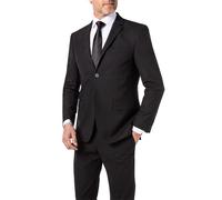 HECHTER PARIS Regular Fit 2-Knopf-Sakko Mit Woll-Anteil Modell 'Modern' in Black, Größe 54