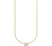 HECHTER PARIS "Schmuck Geschenk Silber 925 Halsschmuck Halskette mit Anhänger" mit Zirkonia (synth.) (73910464-0) gelbgoldfarben, kristallweiß