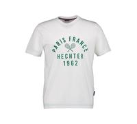 HECHTER PARIS T-Shirt Herren Regular Fit Kurzarm Rundhals Baumwolle weiß, XXL