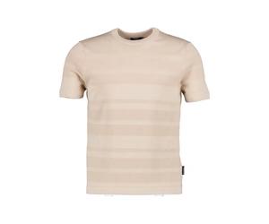 HECHTER PARIS T-Shirt Herren Slim Fit Kurzarm Rundhals beige, L