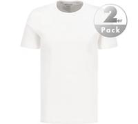 HECHTER PARIS T-Shirts Herren Slim Fit Kurzarm Rundhals Baumwolle weiß, M