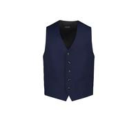 HECHTER PARIS Weste Herren V-Ausschnitt Schurwoll-Stretch blau, 52