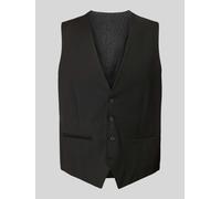 HECHTER PARIS Weste mit V-Ausschnitt und Leistentaschen in Black, Größe 48