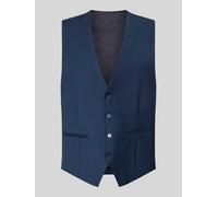 HECHTER PARIS Weste mit V-Ausschnitt und Paspeltaschen in Blau, Größe 56