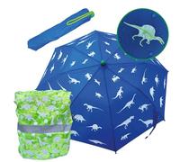 HECKBO Magic Dino Regenschutz + Magic Dino Faltregenschrim