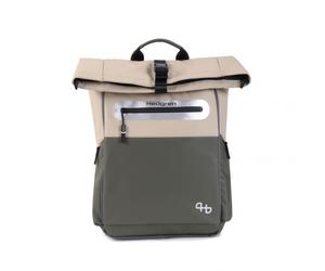 Hedgren CHAIN Roll Up Backpack 15" + RFID Beige/Olive