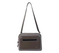 Hedgren DOPPIO Double Damen Crossover mit RFID - Schlanke Doppel-Umhängetasche aus 100% recyceltem RPET, wasserabweisend - Vintage Taupe