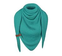 heekpek Schal Damen Winter Strickschal Dreieck Warme Weich Dreiecksschal mit Lederschlaufe Einfarbig Gestrickt Winterschal Herbstschal, Grün
