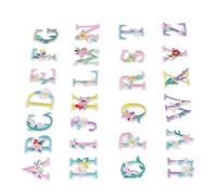 HEEPDD Alphabet-gesticktes Aufnäher-Set, Zum Aufbügeln und Aufnähen, Baumwoll-Applikationsflicken, 3,8 Cm Hoch, 26 Buchstaben für Kleidung, Jacken, Hüte, Taschen, Reparatur, DIY-Bastelprojekte