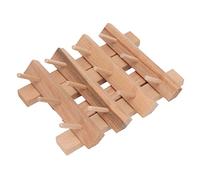 HEEPDD Nähgarnhalter, Spulenständer aus Buchenholz für 12 Spulen, Faltbarer Garnständer aus Holz mit Einer Größe von 5 X 6,4 Zoll, für Heimstickerei, Näh- und Bastelprojekte