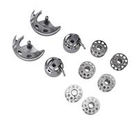 HEEPDD Spulen für Maschinen, Edelstahl-Spulenkapsel und Greifer-Set mit Anti-Design, 10-teiliges Set für Vintage-Nähmaschinen, Robustes Zubehör für Einfache Bedienung