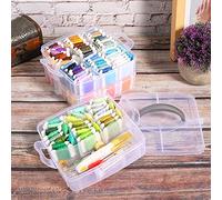 HEEPDD Stickgarn-Schnur-Sets, Baumwollseide für Freundschaftsarmbänder, Organizer-Box-Set, Perfekt für Kreuzstich-Projekte und Bastelarbeiten