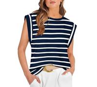 Heersan Tank Top Damen Sommer Ärmellose Oberteile mit Rundhals Leicht Lässiges Blusentop Basic Tops T Shirt