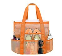 HEFEI XUJIE DIANPU Große Strandtasche Netztasche für Sandspielzeug TragbareMesh Strandspielzeug Tasche Sandspielzeug Netztasche mit Großer Kapazität Geeignet für Pool, Strand, Reisen