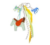 HEFEI XUJIE DIANPU Pony Taschen Anhänger Design-Anhänger aus Seil für Handtasche Schlüsselanhänger Personalisiert In Künstlichem Leder Aesthetic Bag Charms Rucksack Anhänger für Tasche und Schlüssel