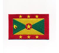 hegibaer 30 x 20 mm Grenada Flagge St. George’s Karibik Flag Aufnäher Aufbügler 1043 Mini